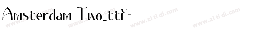 Amsterdam Two_ttf字体转换